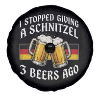 Funny Oktoberfest Beer Drinking Spare Tire Cover I Stopped Giving A Schnitzel 3 Beers Ago