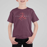 Plain Volleyball Seams Graphic T Shirt For Kid Volleyball Lover