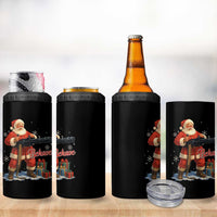 Christmas Santa Machine Gun 4 in 1 Can Cooler Tumbler Behave Xmas Gun Lover - Wonder Print Shop