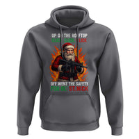 Funny Gun Christmas Hoodie Up On The Rooftop Click Click Off Went The Safety For Ol St Nick - Wonder Print Shop