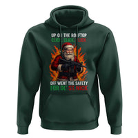 Funny Gun Christmas Hoodie Up On The Rooftop Click Click Off Went The Safety For Ol St Nick - Wonder Print Shop