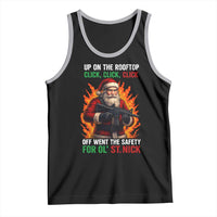 Funny Gun Christmas Tank Top Up On The Rooftop Click Click Off Went The Safety For Ol St Nick - Wonder Print Shop