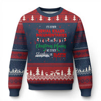 Christmas Criminal Podcast Lover Ugly Christmas Sweater It's Either Serial Killer Documentaries Or Christmas Movie - Wonder Print Shop