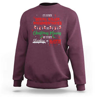 Christmas Criminal Podcast Lover Sweatshirt It's Either Serial Killer Documentaries Or Christmas Movie - Wonder Print Shop