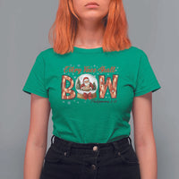 Every Knee Shall Bow T Shirt For Women Santa Christmas Nativity Scene Bible Verse - Wonder Print Shop