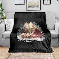 Christian Christmas Throw Blanket Jesus I Am The Reason Santa I Am The Season - Wonder Print Shop