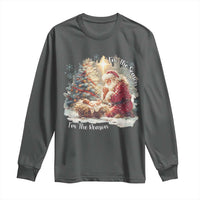 Christian Christmas Long Sleeve Shirt Jesus I Am The Reason Santa I Am The Season - Wonder Print Shop