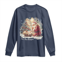 Christian Christmas Long Sleeve Shirt Jesus I Am The Reason Santa I Am The Season - Wonder Print Shop