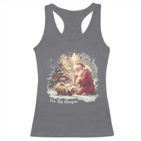Christian Christmas Racerback Tank Top Jesus I Am The Reason Santa I Am The Season - Wonder Print Shop