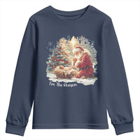 Christian Christmas Youth Sweatshirt Jesus I Am The Reason Santa I Am The Season - Wonder Print Shop