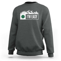 Funny Snowboard Ski Sweatshirt I'm Easy Mountain Sign Retro Vintage - Wonder Print Shop
