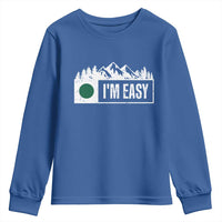 Funny Snowboard Ski Youth Sweatshirt I'm Easy Mountain Sign Retro Vintage - Wonder Print Shop