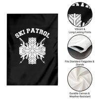 Ski Patrol Garden Flag Mountain Rescue Winter Slopes Skiing Snowboarding - Wonder Print Shop