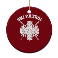 Ski Patrol Ceramic Ornament Mountain Rescue Winter Slopes Skiing Snowboarding - Wonder Print Shop