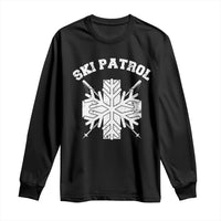 Ski Patrol Long Sleeve Shirt Mountain Rescue Winter Slopes Skiing Snowboarding - Wonder Print Shop