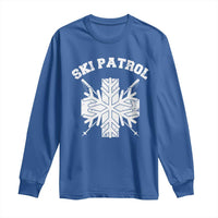 Ski Patrol Long Sleeve Shirt Mountain Rescue Winter Slopes Skiing Snowboarding - Wonder Print Shop