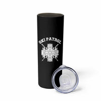 Ski Patrol Skinny Tumbler Mountain Rescue Winter Slopes Skiing Snowboarding - Wonder Print Shop