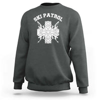 Ski Patrol Sweatshirt Mountain Rescue Winter Slopes Skiing Snowboarding - Wonder Print Shop
