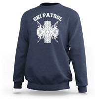 Ski Patrol Sweatshirt Mountain Rescue Winter Slopes Skiing Snowboarding - Wonder Print Shop