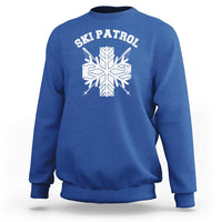 Ski Patrol Sweatshirt Mountain Rescue Winter Slopes Skiing Snowboarding - Wonder Print Shop