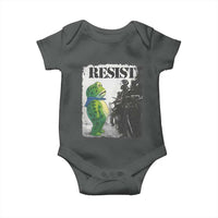 Frog Resist Baby Onesie Portland Frog Activist Protest City Art - Wonder Print Shop
