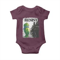 Frog Resist Baby Onesie Portland Frog Activist Protest City Art - Wonder Print Shop
