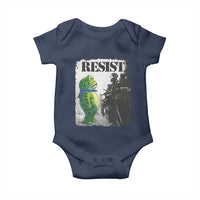 Frog Resist Baby Onesie Portland Frog Activist Protest City Art - Wonder Print Shop