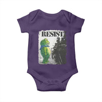 Frog Resist Baby Onesie Portland Frog Activist Protest City Art - Wonder Print Shop