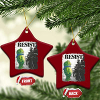 Frog Resist Ceramic Ornament Portland Frog Activist Protest City Art - Wonder Print Shop