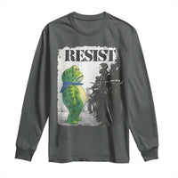 Frog Resist Long Sleeve Shirt Portland Frog Activist Protest City Art - Wonder Print Shop