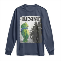 Frog Resist Long Sleeve Shirt Portland Frog Activist Protest City Art - Wonder Print Shop