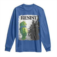Frog Resist Long Sleeve Shirt Portland Frog Activist Protest City Art - Wonder Print Shop