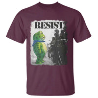 Frog Resist T Shirt Portland Frog Activist Protest City Art - Wonder Print Shop
