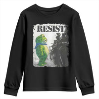 Frog Resist Youth Sweatshirt Portland Frog Activist Protest City Art - Wonder Print Shop