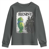 Frog Resist Youth Sweatshirt Portland Frog Activist Protest City Art - Wonder Print Shop