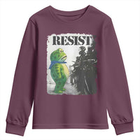 Frog Resist Youth Sweatshirt Portland Frog Activist Protest City Art - Wonder Print Shop