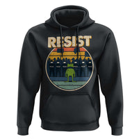 Frog Resist Hoodie Portland Frog Activist Protest Retro Sunset - Wonder Print Shop