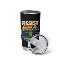 Frog Resist Tumbler Cup Portland Frog Activist Protest Retro Sunset - Wonder Print Shop