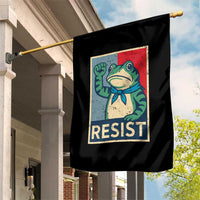 Frog Resist Garden Flag Portland Frog Raised Fist Poster Graphic - Wonder Print Shop