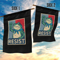 Frog Resist Garden Flag Portland Frog Raised Fist Poster Graphic - Wonder Print Shop