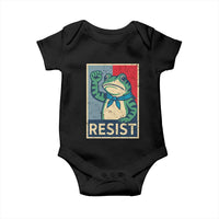 Frog Resist Baby Onesie Portland Frog Raised Fist Poster Graphic - Wonder Print Shop