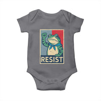 Frog Resist Baby Onesie Portland Frog Raised Fist Poster Graphic - Wonder Print Shop
