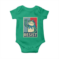 Frog Resist Baby Onesie Portland Frog Raised Fist Poster Graphic - Wonder Print Shop