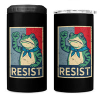 Frog Resist 4 in 1 Can Cooler Tumbler Portland Frog Raised Fist Poster Graphic - Wonder Print Shop
