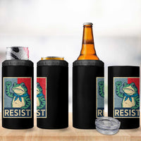Frog Resist 4 in 1 Can Cooler Tumbler Portland Frog Raised Fist Poster Graphic - Wonder Print Shop