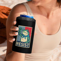 Frog Resist 4 in 1 Can Cooler Tumbler Portland Frog Raised Fist Poster Graphic - Wonder Print Shop