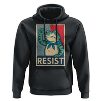 Frog Resist Hoodie Portland Frog Raised Fist Poster Graphic - Wonder Print Shop