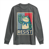 Frog Resist Long Sleeve Shirt Portland Frog Raised Fist Poster Graphic - Wonder Print Shop