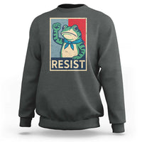 Frog Resist Sweatshirt Portland Frog Raised Fist Poster Graphic - Wonder Print Shop