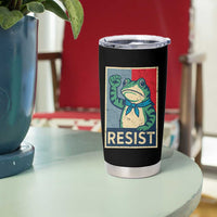 Frog Resist Tumbler Cup Portland Frog Raised Fist Poster Graphic - Wonder Print Shop